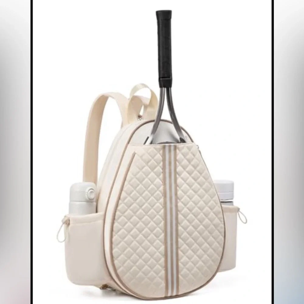 Water Resistant Tennis Pickleball Crossbody Backpack Quilted new